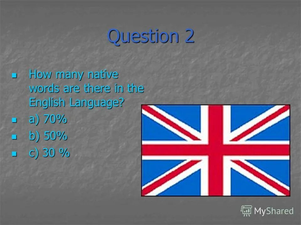 How many of the native. How many words are there in english. native english words. how many are there.