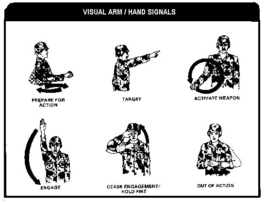 Visual signal. Visual signal