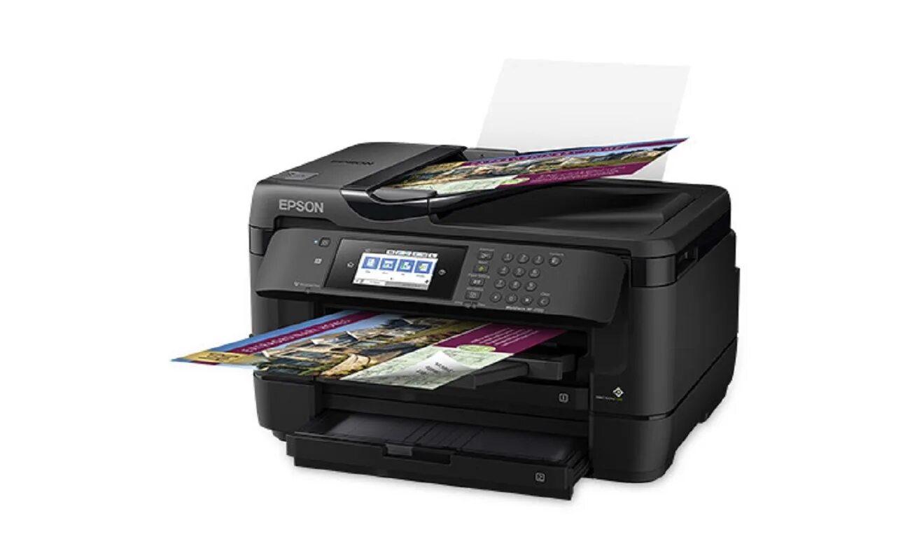 Цветные принтеры а3 купить. Epson WF 7720. Epson workforce WF-7720dtwf. Epson workforce a3 с СНПЧ. МФУ Epson workforce WF-7620ddtwf.