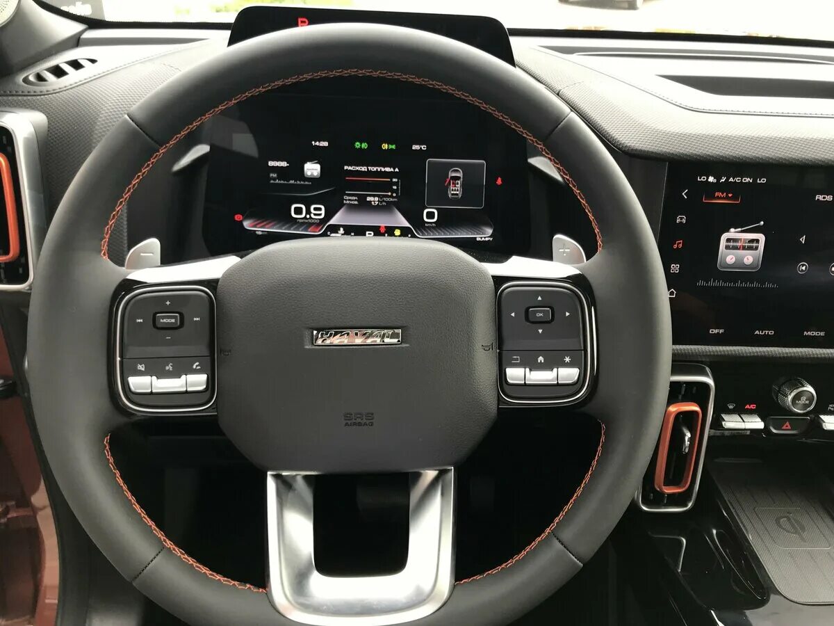 HAVAL DARGO Комплект защитных матовых пленок на приборку, КПП, дисплей, климат, 