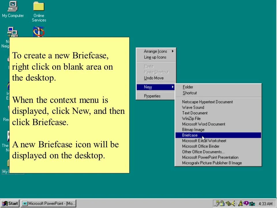 Click blank