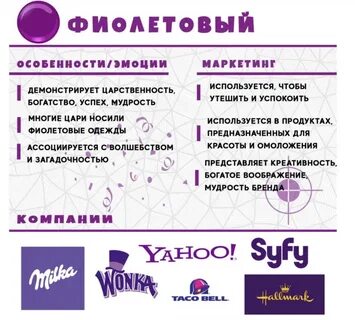 Фиолетовый цвет бренда