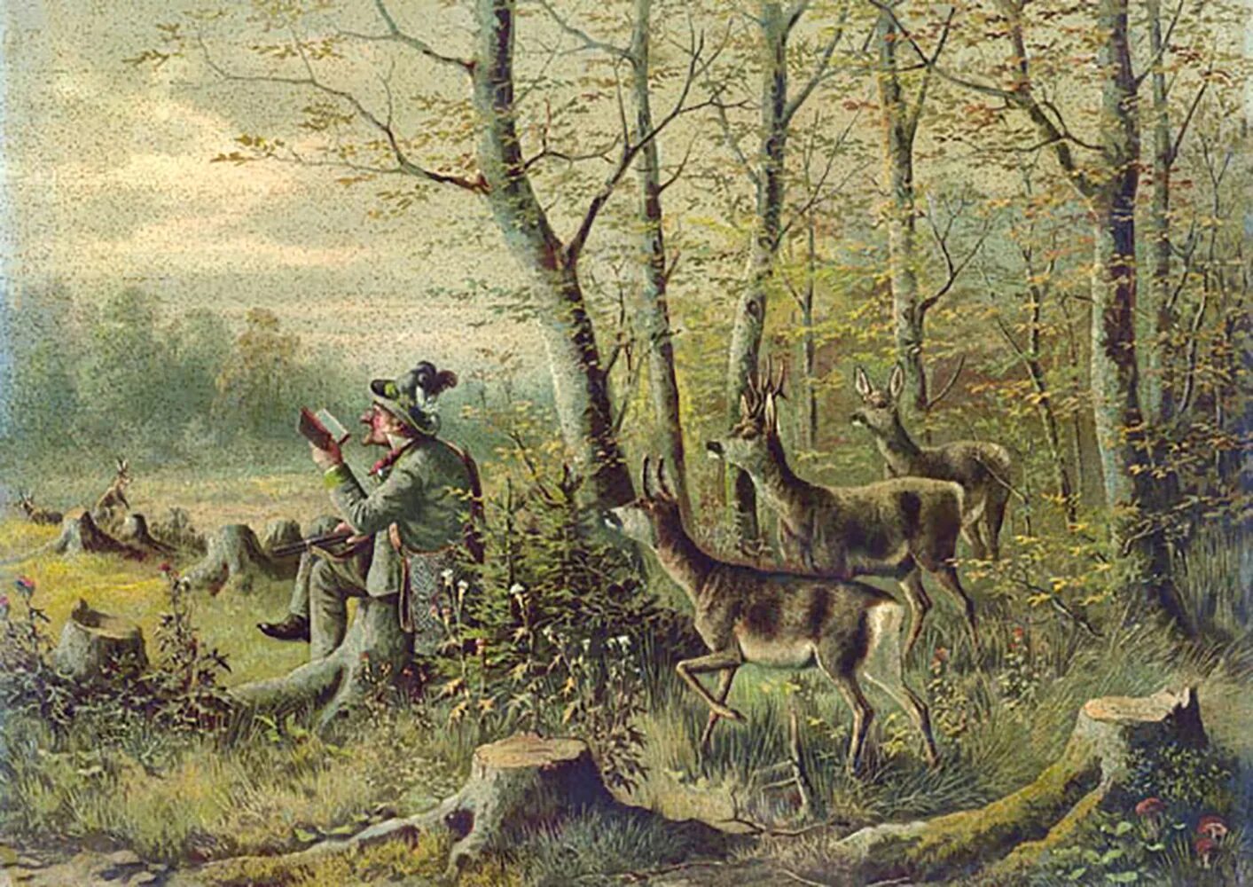 Jagd auf. Йозеф шмитцбергер «охотник и собаки». шмитцбергер художник охотники. josef schmitzberger художник. jagd.