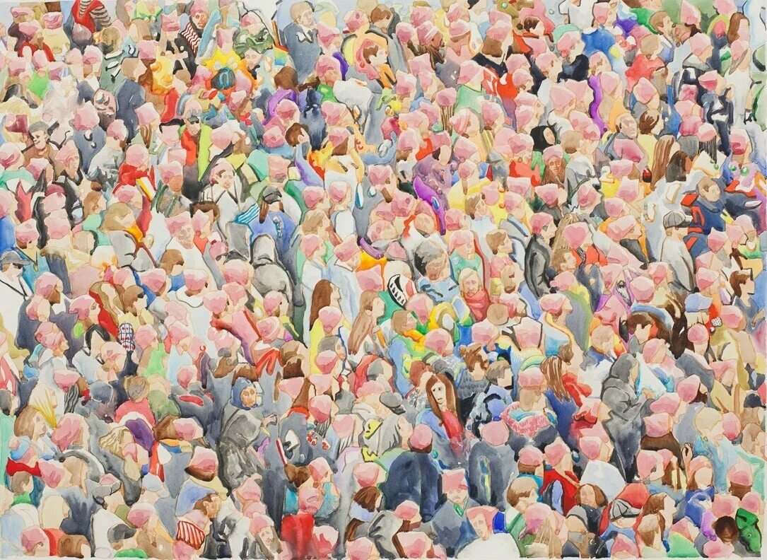 Сонник много людей. Толпа картина. Картина толпа людей. Толпа акварель. Люди толпа разноцветные.