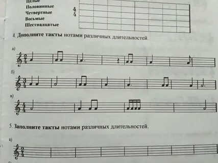 8 класс ноты