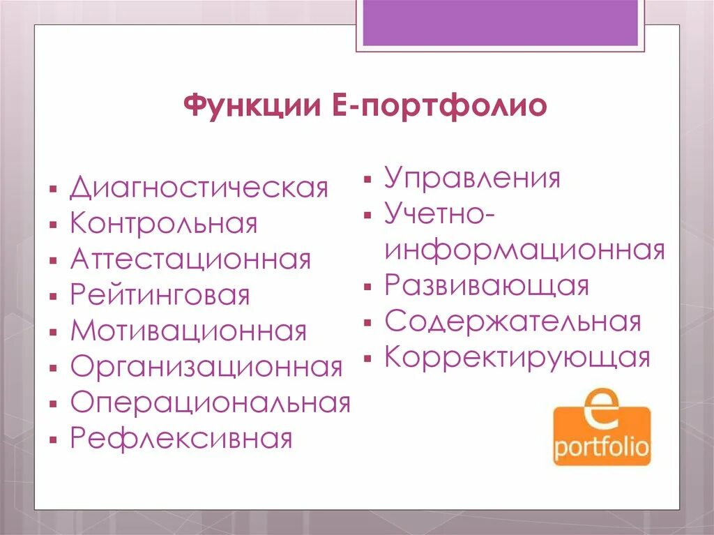Е их функции. E портфолио. создание презентационных е-портфолио.. е портфолио актобе. основные функции етсэм.
