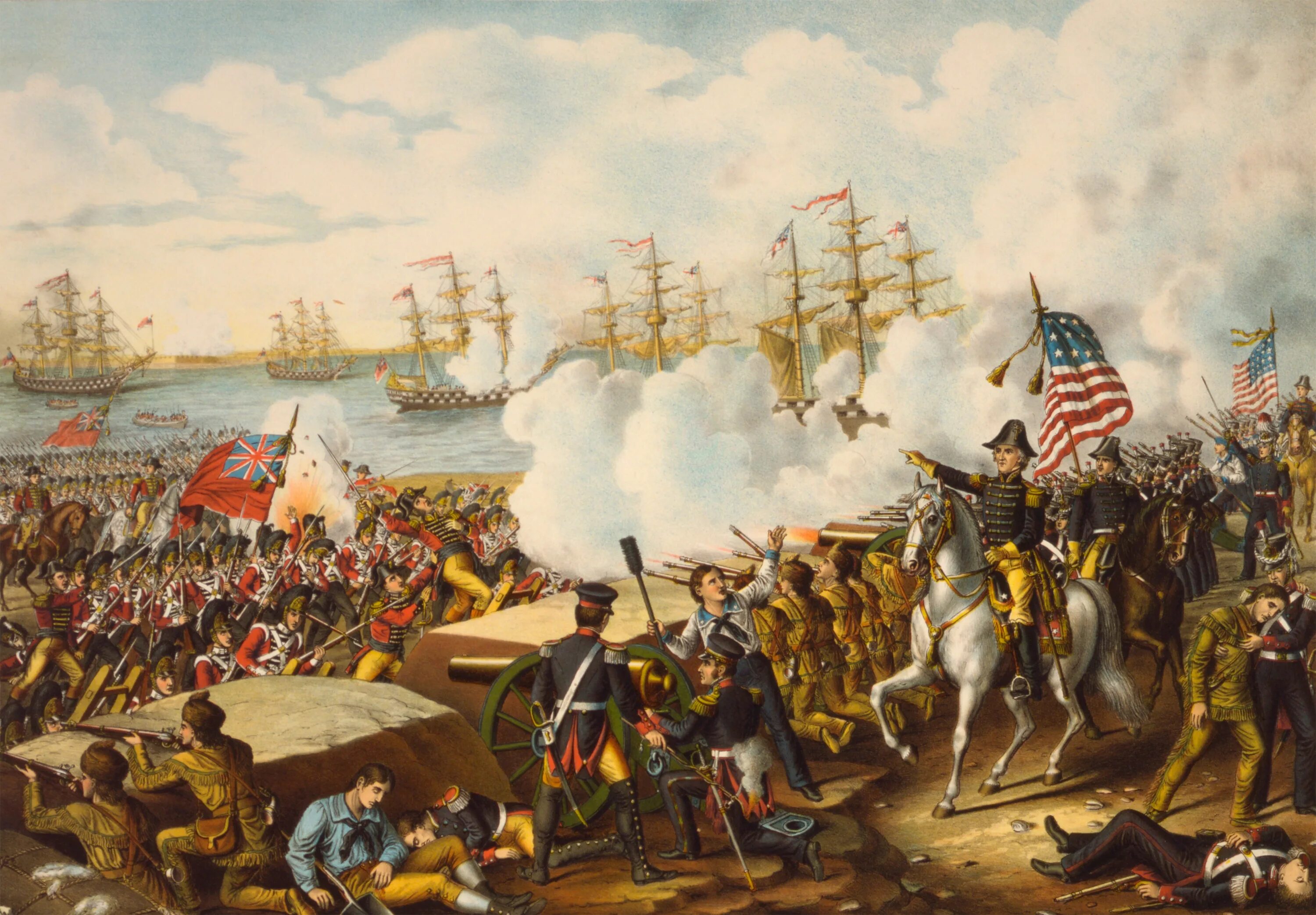Battle of york. Битва новый Орлеан 1815. Битва за новый Орлеан 1815 год. Новый Орлеан 1812 год.