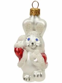 Елочные игрушки зайка
