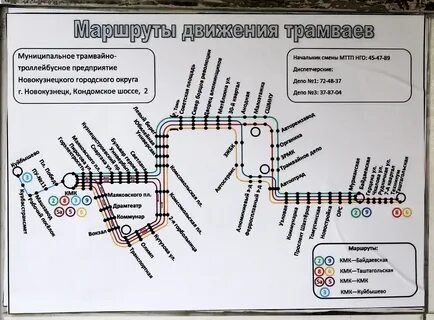 Маршрут трамвая 1 к