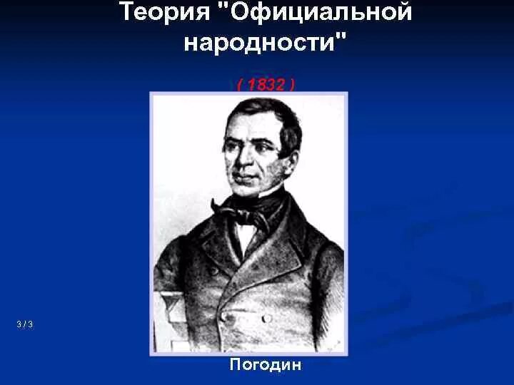 Официальная теория при николае 1. Теория официальной народности 19 век. Погодин теория официальной народности. Уваров теория официальной народности. Официальная народность.