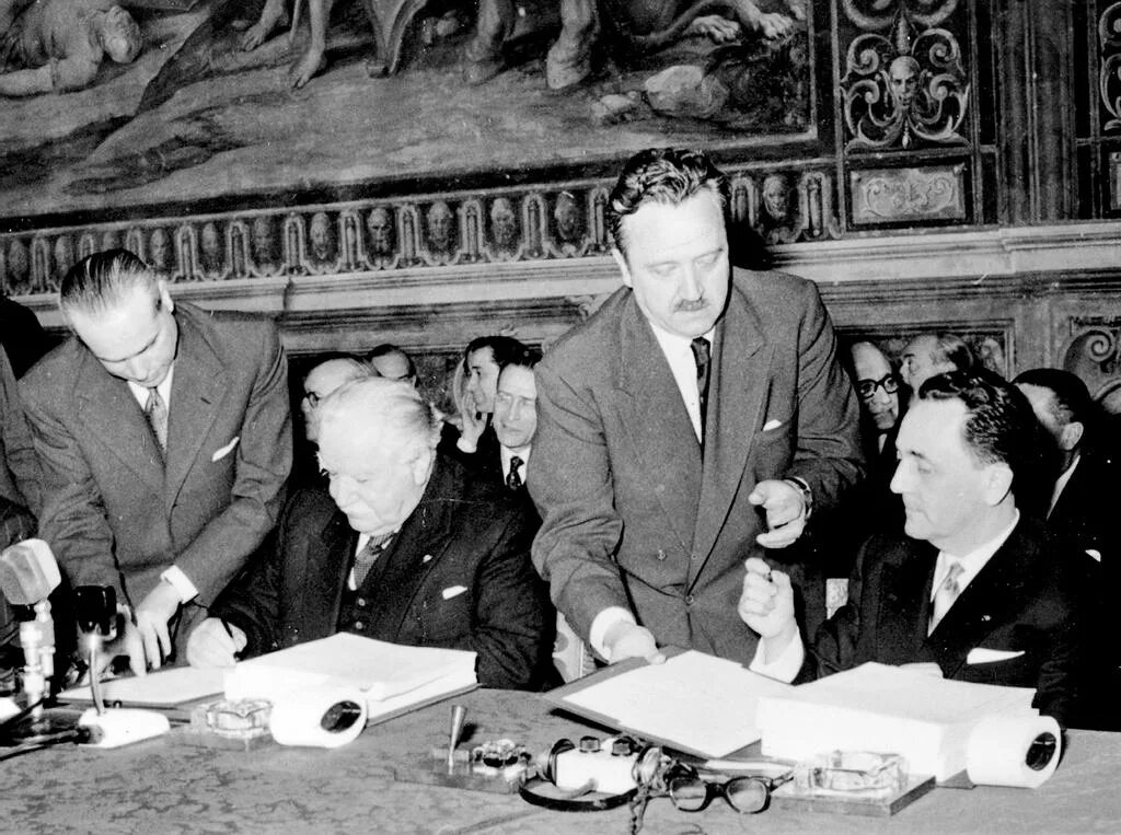 Римские соглашения. Treaty of Rome. Подписание Римского договора. Римский договор 1957. Конвенция 1957
