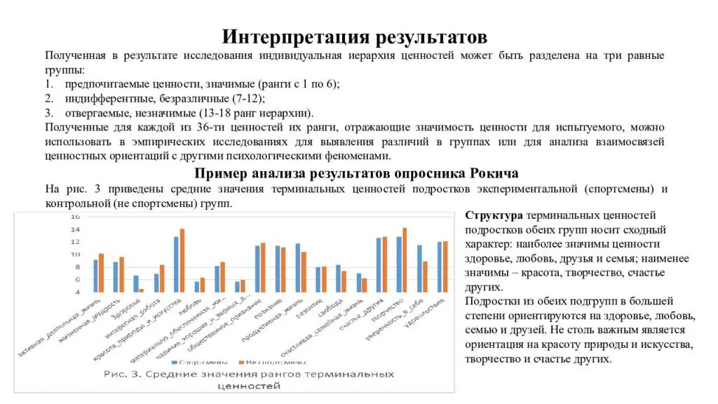 Методика м рокича ценностные