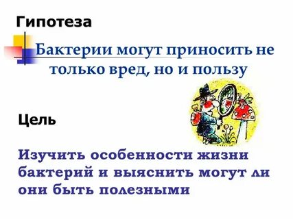 Цель бактерий