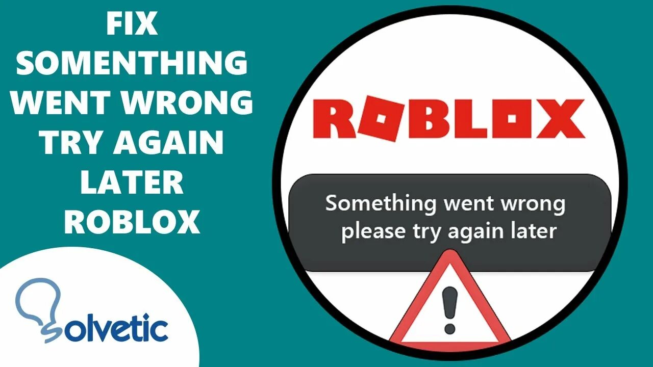 Something went wrong roblox. Something went wrong, please try again later. Roblox. Something went wrong please try again. Fix something.