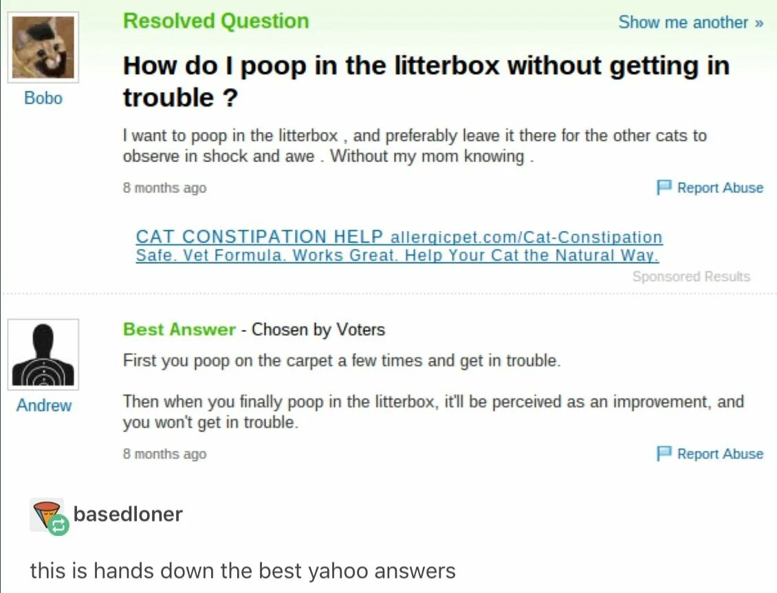 Best answer. Waiting answer meme. What to do when your poop wont come out. Ago report