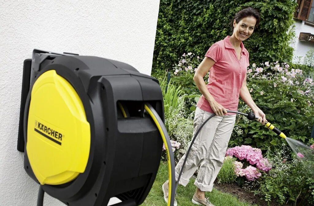 Керхер леруа мерлен. Катушка Karcher CR 7.220 (2.645-218.0) черный/желтый. Катушка автоматическая CR7.220. Катушка для шланга Karcher CR 7.220 настенная. Karcher 2.645-180.