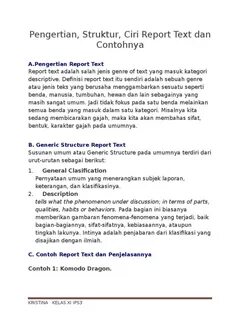 Text reports