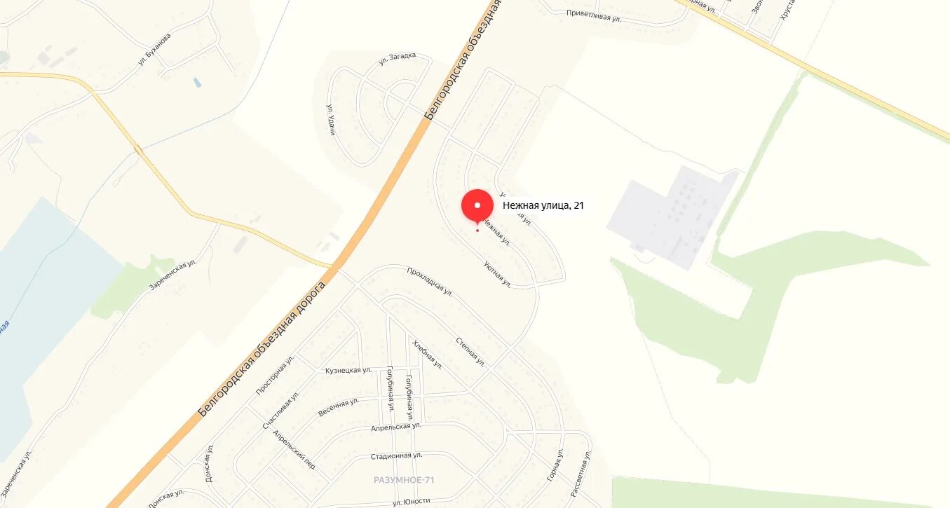 где находится разумное. разумное 81 карта. карта разумная. п. разумное 71 план застройки.