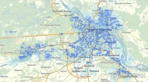 Область покрытия интернет провайдеров
