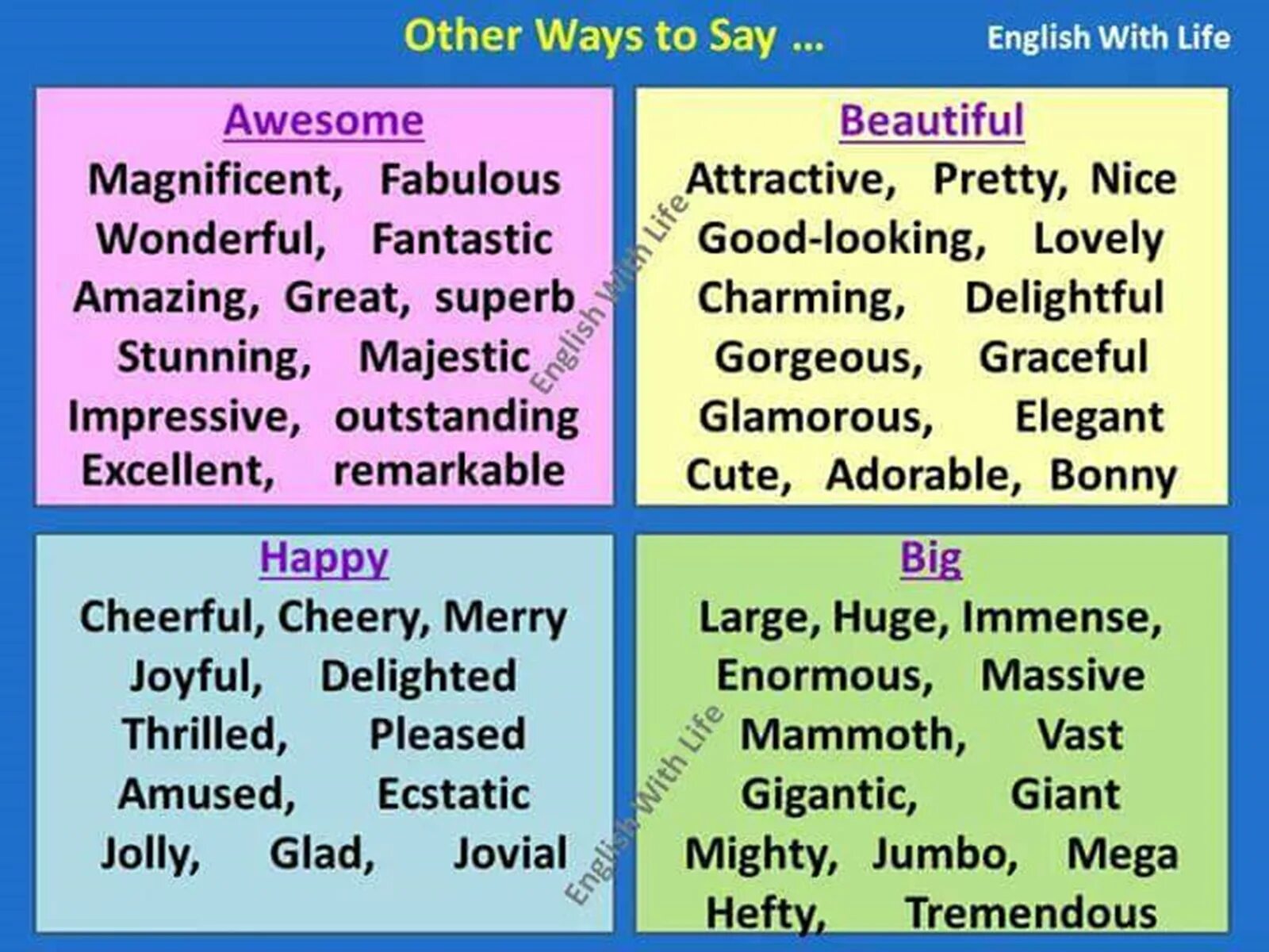 Like ways to say. Other ways to say beautiful. Английский other way to say. Красивый синонимы на английском. Other ways to say say.