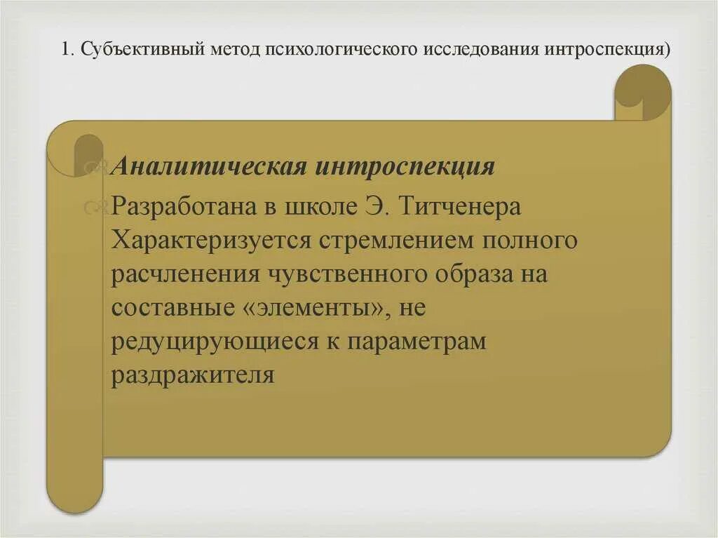 Что такое интроспекция