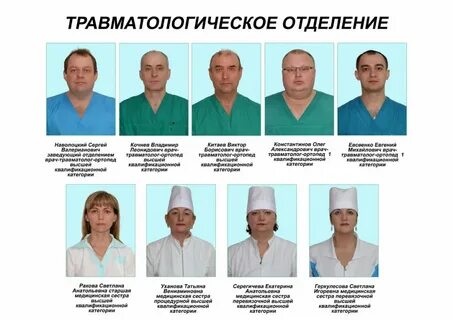 Зав отделением травматологии областной больницы