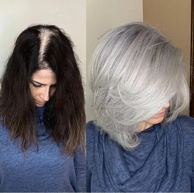 Ricrescita grigia No problem! guarda le trasformazioni di queste donne! Capel