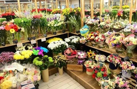 Виды цветов в магазине