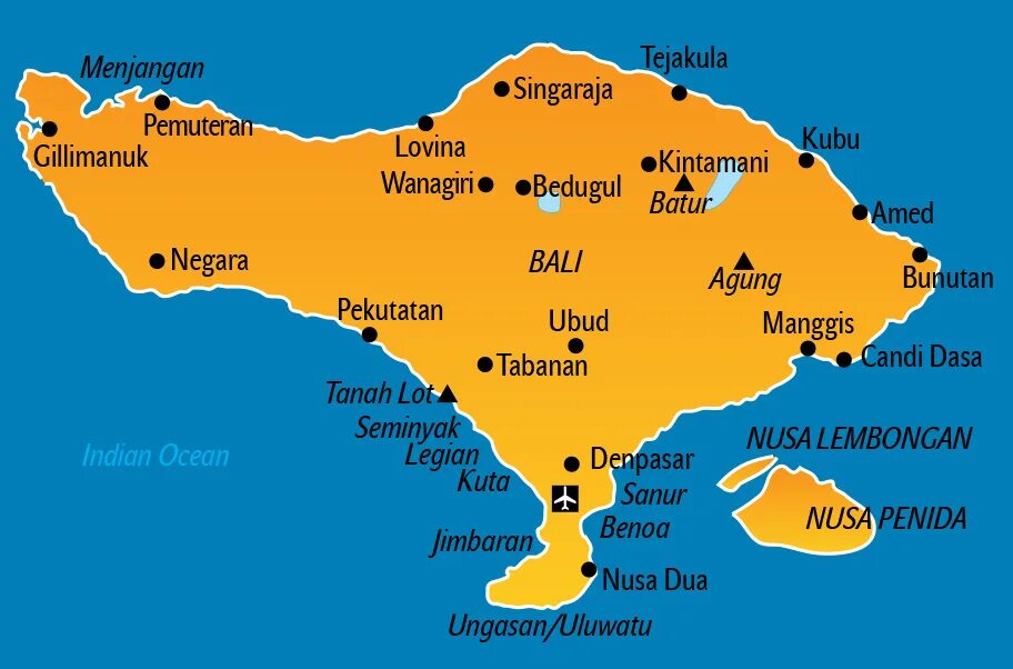 Сидемен Бали. Карта Бали, Букит, Кута. Остров Бали на карте. Вулканы Бали на карте.