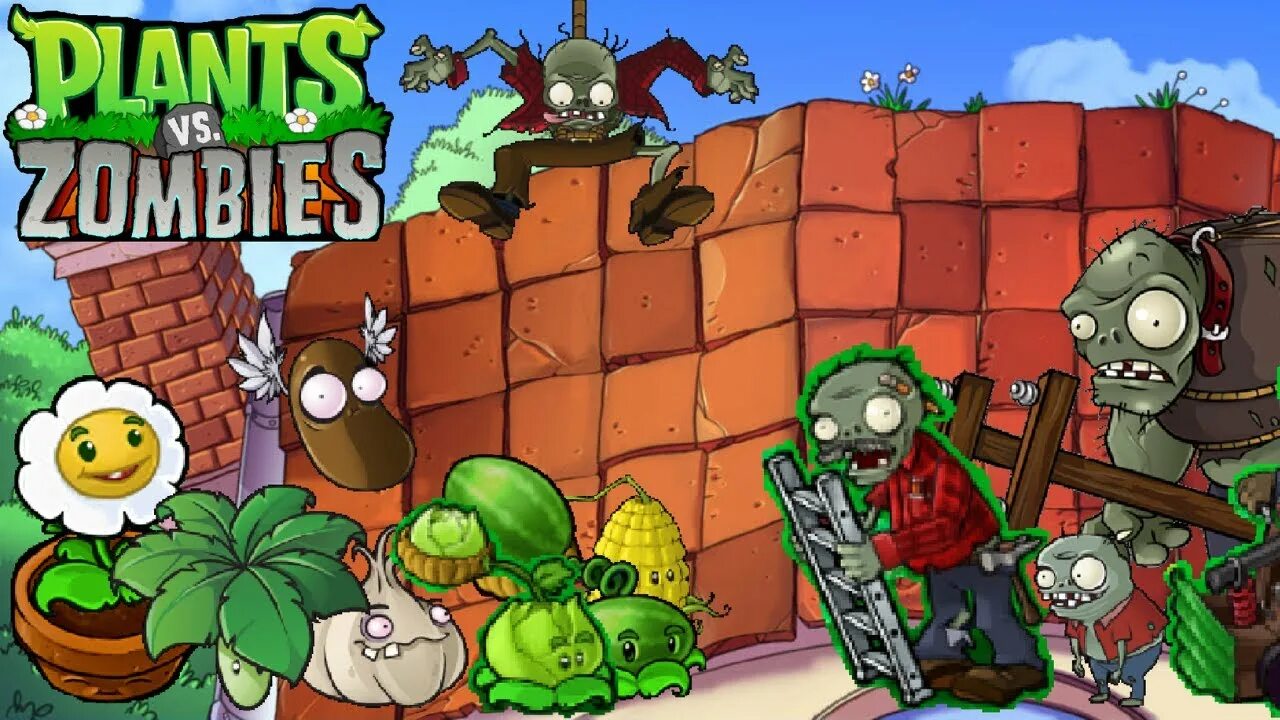 Зомби 1 играть. Растения против зомби 1 часть крыша. Plants vs Zombies бассейн. Растения против зомби Арбуз.