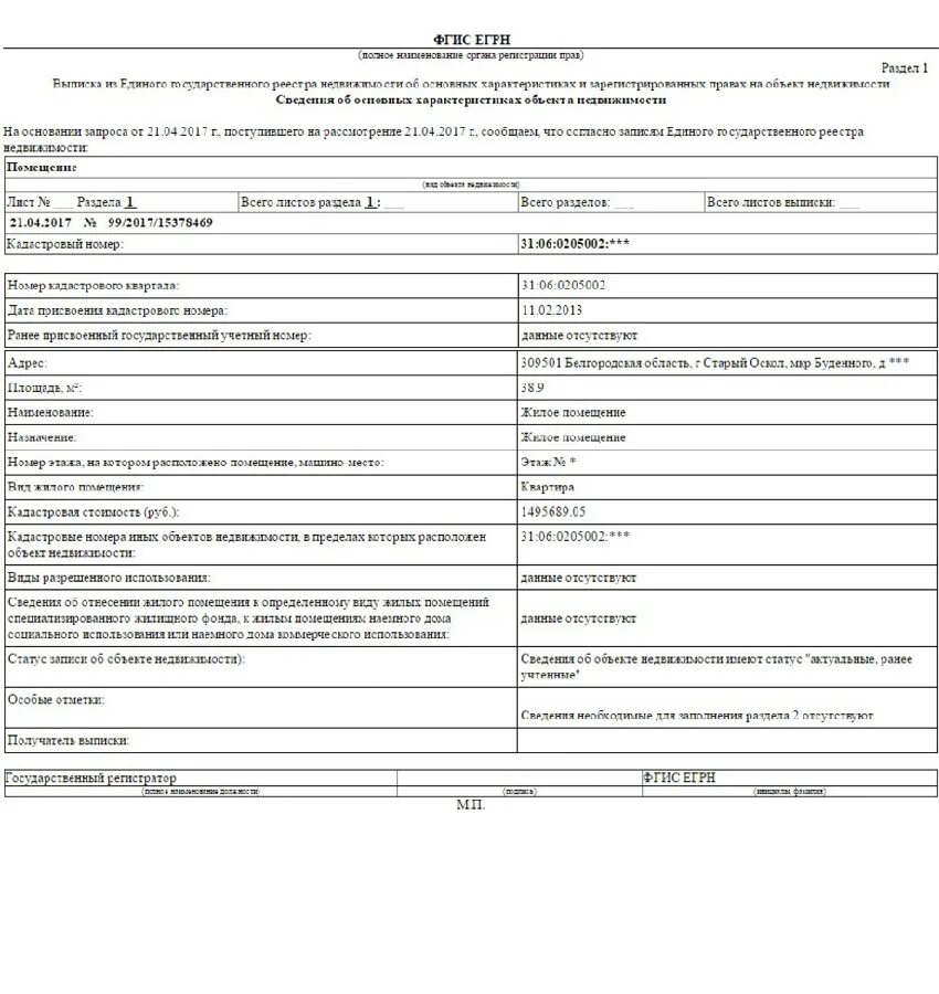 Как выглядит справка о праве собственности Выписка егрн на собственность квартиры