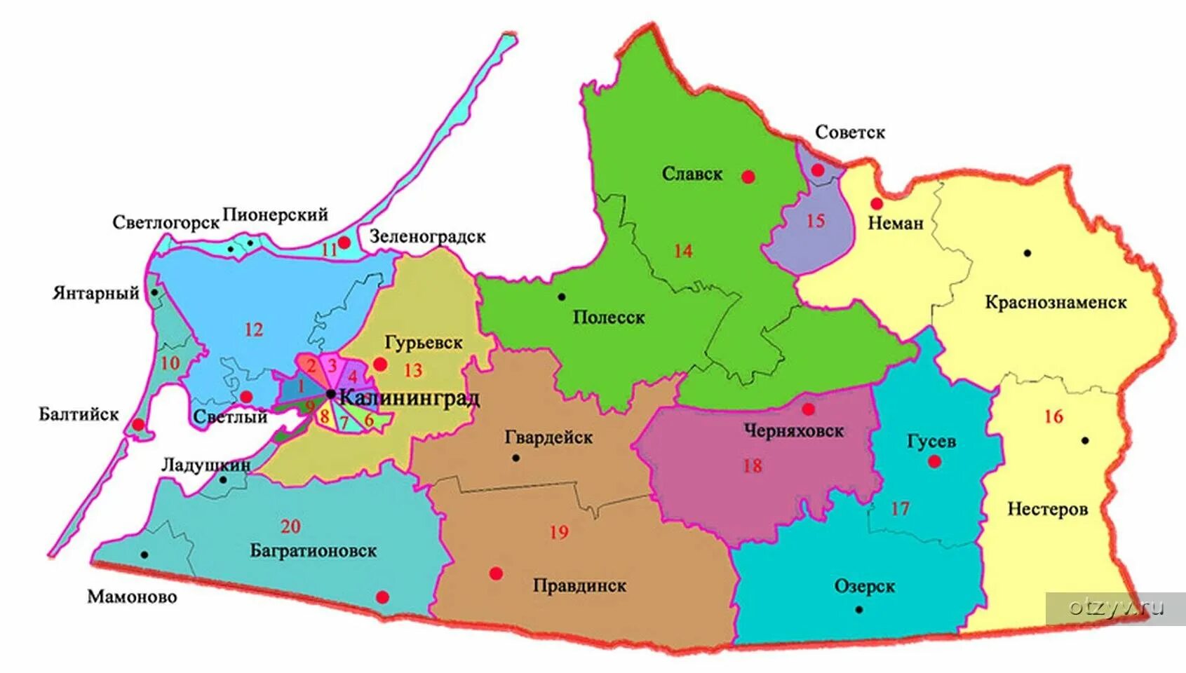 Карта Калининграда и Калининградской области. Карта Калининградской области с границами. Калининград и Калининградская область на карте России. Карта Калининградской области с районами. Автономные учреждения калининградской области