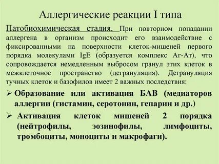 Аллергическая реакция протекает