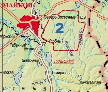 Карта поселка тульского
