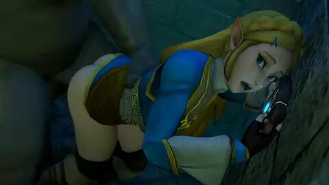 Zelda from BOTW gets fucked. 