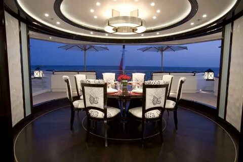 External Eatingdining Aboard Yacht ALFA NERO.