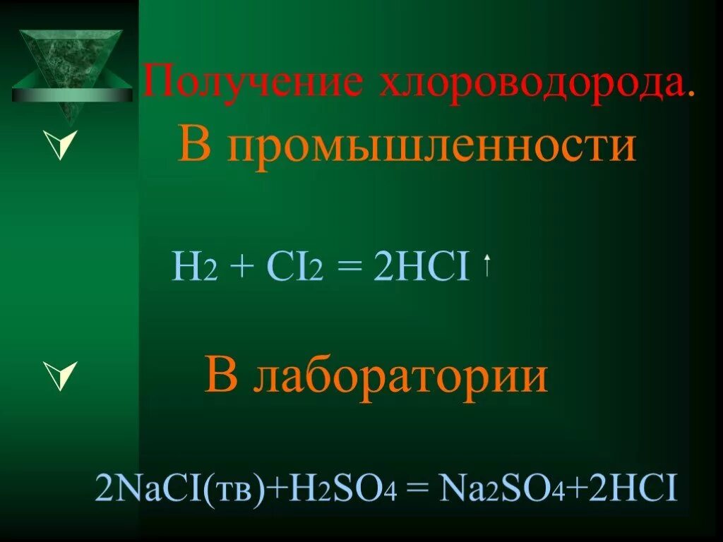 Hci ci 2. Получение хлороводорода в промышленности. H2 +ci2 HCI. Получение хлороводорода в лаборатории и промышленности. Ci2-HCI-Naci-Agci.