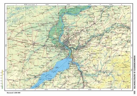Географическая карта новосибирска