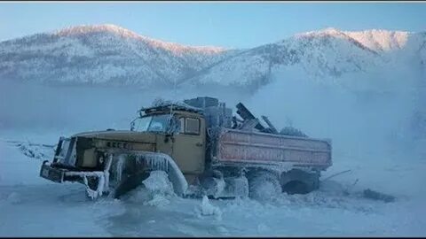 Зимник бездорожье видео севера