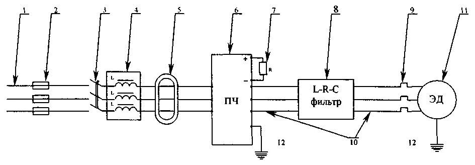 Помеха преобразователь. Частотный регулируемый привод 10кв схема. ЭМС фильтр, дроссель ЧРП схема. ЭМС фильтр для преобразователя частоты схема. Частотно регулируемый электропривод Транснефть.