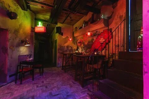 Neon monkey bar