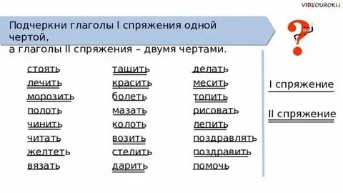 Определить спряжение глагола строят