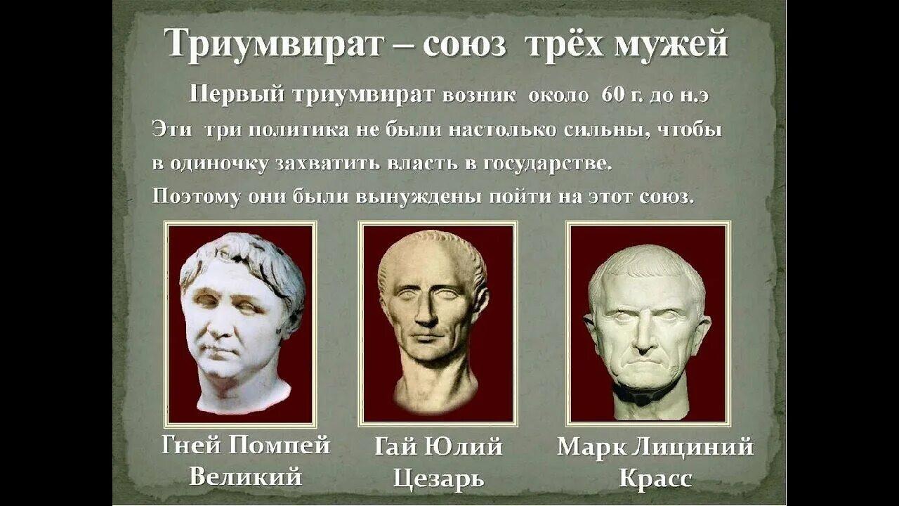 Триумвират почта