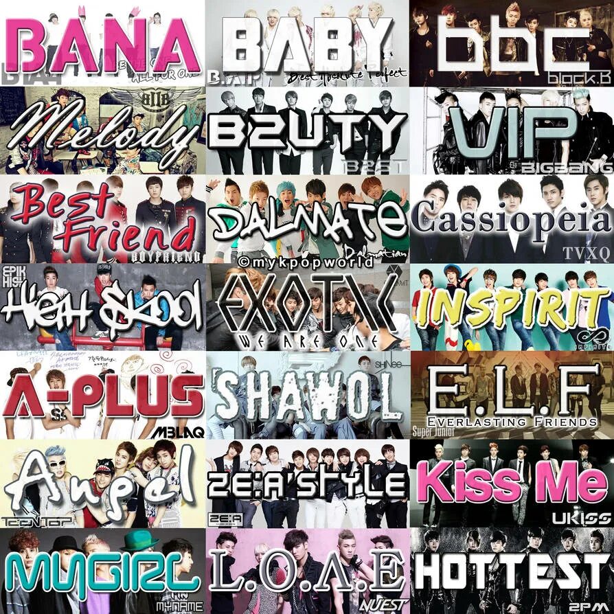 Название к поп групп придумать. Название к рор групп. все названия k pop групп. фандом кей поп. название кей поп групп.