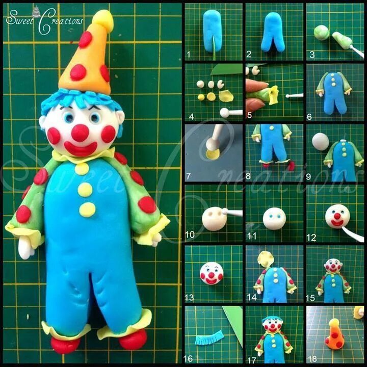 Лепка клоун. Клоун из глины. Лепка клоун. Лепим клоуна. Клоун из пластилина для детей.