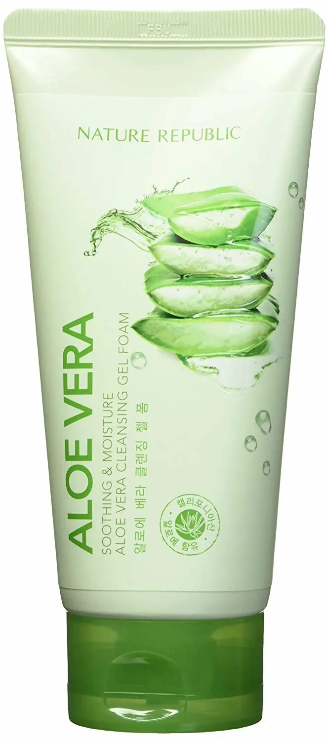 Aloe foam cleanser. Aloe Vera Cleansing Foam. Алоэ гель для лица nature Republic. Gel Foam Cleanser. Soothing Aloe Cleansing Foam.