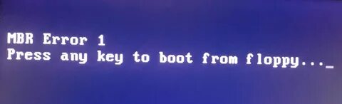 Mbr error 1
