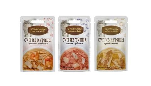 Деревенские лакомства тунец с креветкой