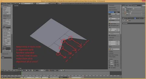 Blender как выровнять объекты