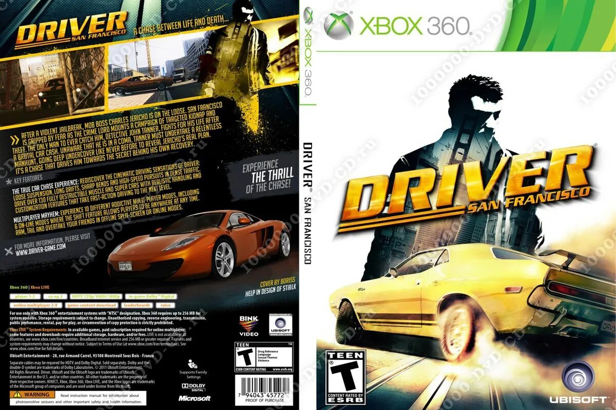 Xbox 360 pc драйвер. Обложка Driver San Francisco Xbox 360. Xbox 360 Driver San Francisco Cover. Диск на Xbox 360 Driver. Driver San Francisco обложка.